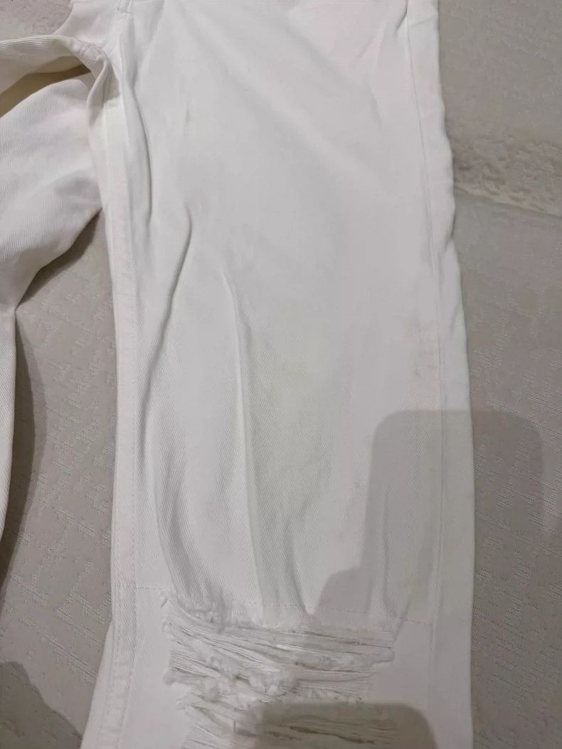 Helmut Lang Helmut Lang Vintage White Distressed Jeans-dmc Size US 32 / EU 48 - 6 Thumbnail