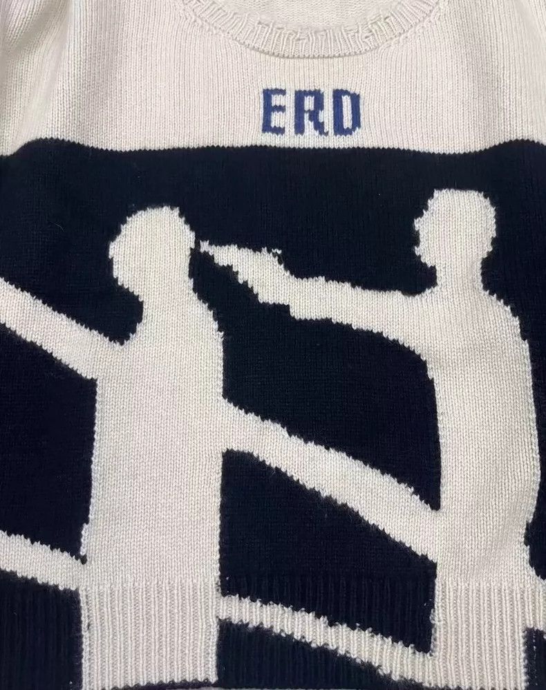 Enfants Riches Deprimes Black and White Knit Long Sleeve Sweater-dmc Size US M / EU 48-50 / 2 - 3 Thumbnail