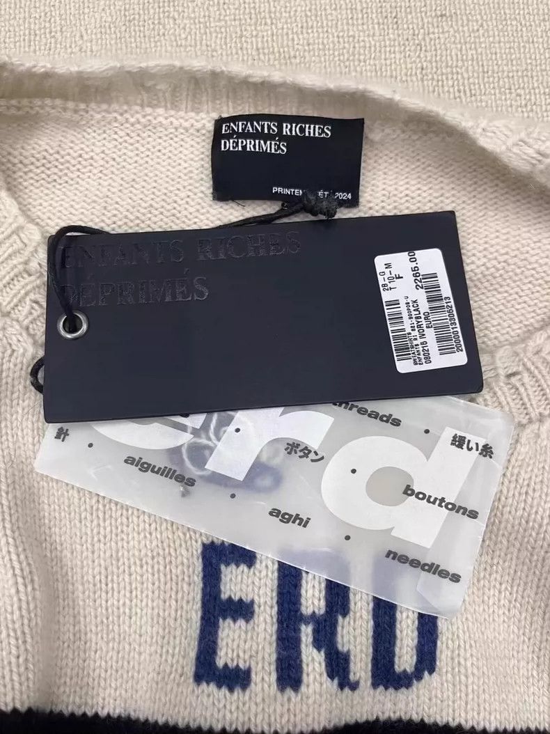 Enfants Riches Deprimes Black and White Knit Long Sleeve Sweater-dmc Size US M / EU 48-50 / 2 - 4 Thumbnail