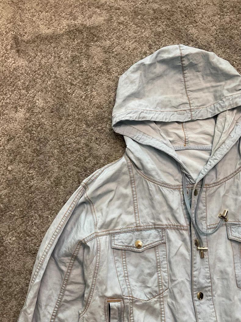 Balmain Balmain Denim Trench Coat with Hood-dmc Size US M / EU 48-50 / 2 - 2 Thumbnail
