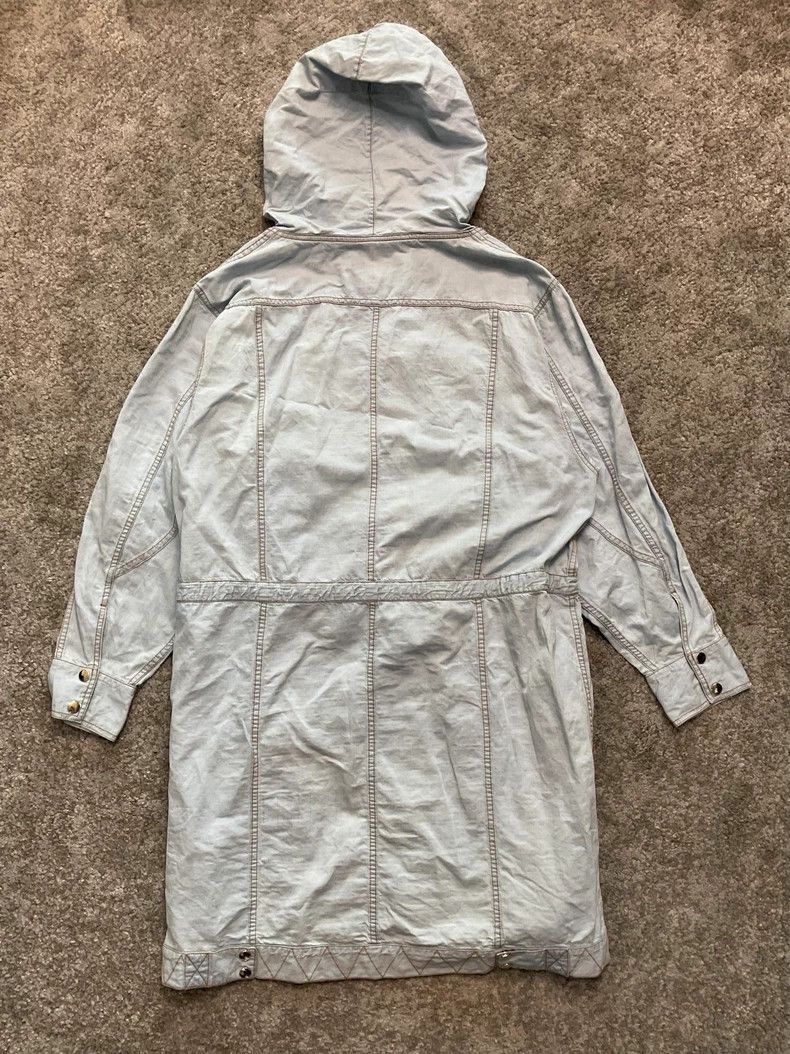 Balmain Balmain Denim Trench Coat with Hood-dmc Size US M / EU 48-50 / 2 - 4 Thumbnail