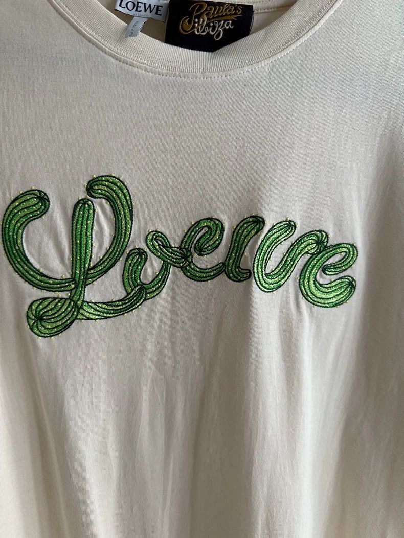 Loewe Loewe Embroidered Cactus Half Sleeve T-Shirt-dmc Size US M / EU 48-50 / 2 - 3 Thumbnail