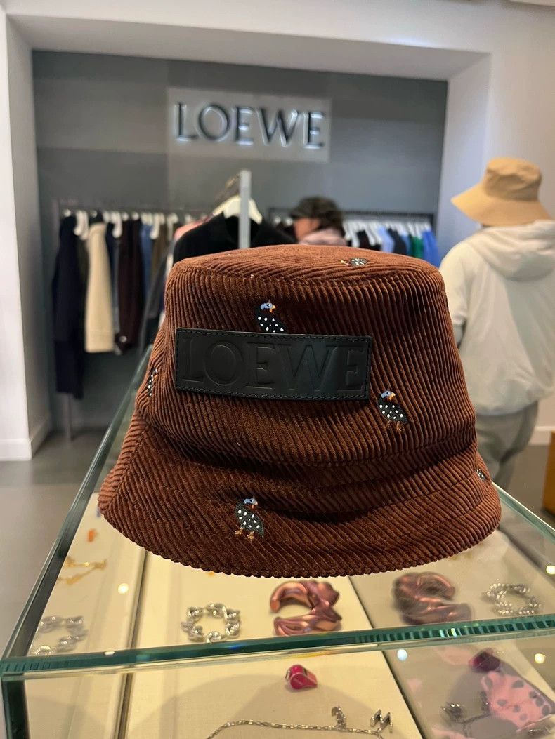 Loewe Loewe Fisherman Hat with Brand Logo-dmc Size ONE SIZE - 7 Thumbnail