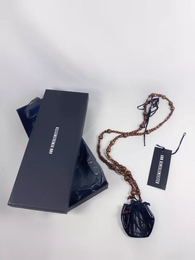 Ann Demeulemeester Ann Demeulemeester Mini Leather Bag Necklace-dmc Size ONE SIZE - 6 Thumbnail