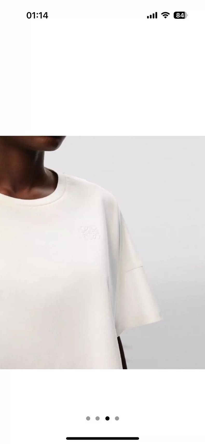 Loewe Loewe Classic Oversized White Cotton T-shirt-dmc Size US XS / EU 42 / 0 - 5 Thumbnail
