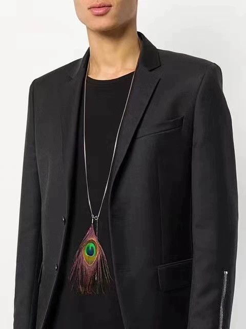 Ann Demeulemeester Ann Demeulemeester Peacock Feather Necklace-dmc Size ONE SIZE - 4 Thumbnail