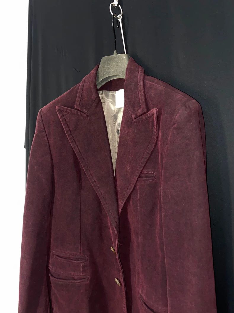 Ann Demeulemeester Ann Demeulemeester Burgundy Blazer from 2001 Fall-dmc Size US S / EU 44-46 / 1 - 3 Thumbnail