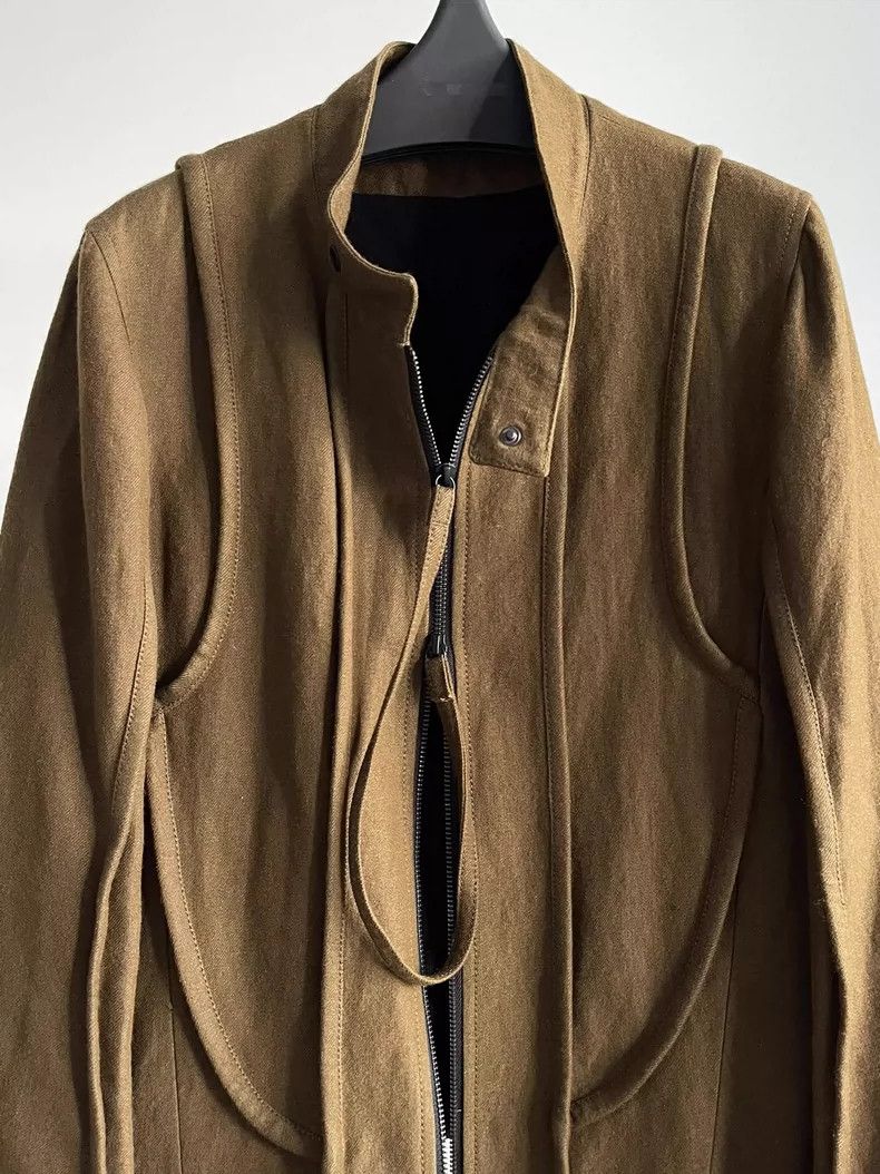 Ann Demeulemeester Ann Demeulemeester Brown Motorcycle Jacket-dmc Size US XS / EU 42 / 0 - 6 Thumbnail