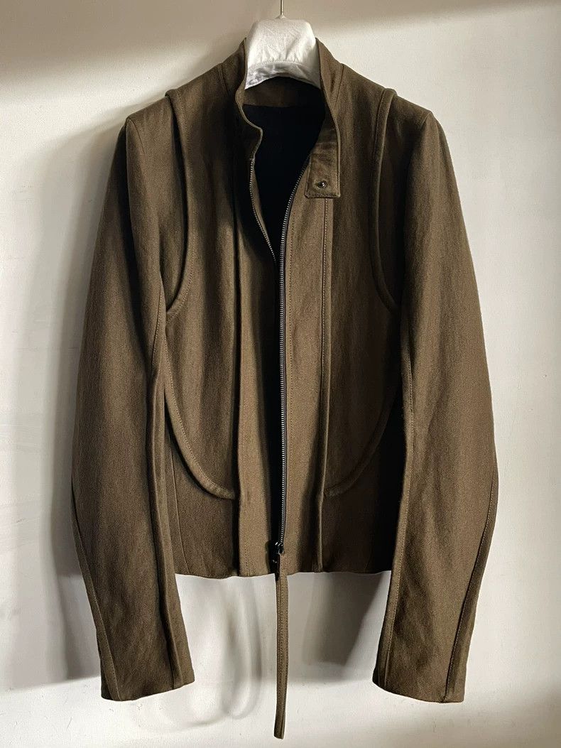 Ann Demeulemeester Ann Demeulemeester Brown Motorcycle Jacket-dmc Size US XS / EU 42 / 0 - 4 Thumbnail
