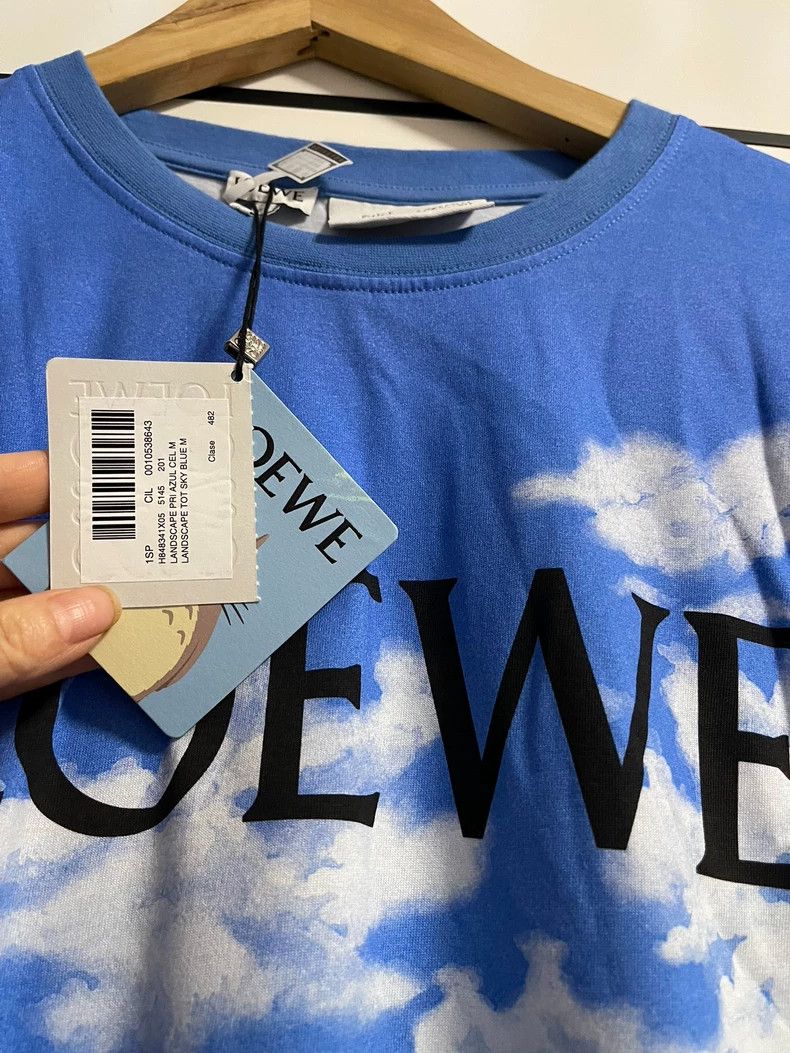 Loewe Loewe Unisex T-Shirt with Clouds and Rabbit-dmc Size US M / EU 48-50 / 2 - 3 Thumbnail