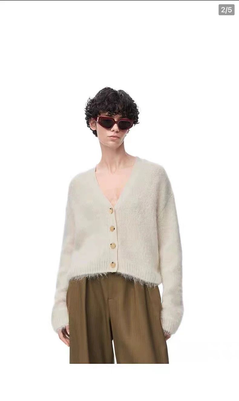 Loewe LOEWE Alpaca Wool Cardigan Spring Collection-dmc Size US XS / EU 42 / 0 - 6 Thumbnail