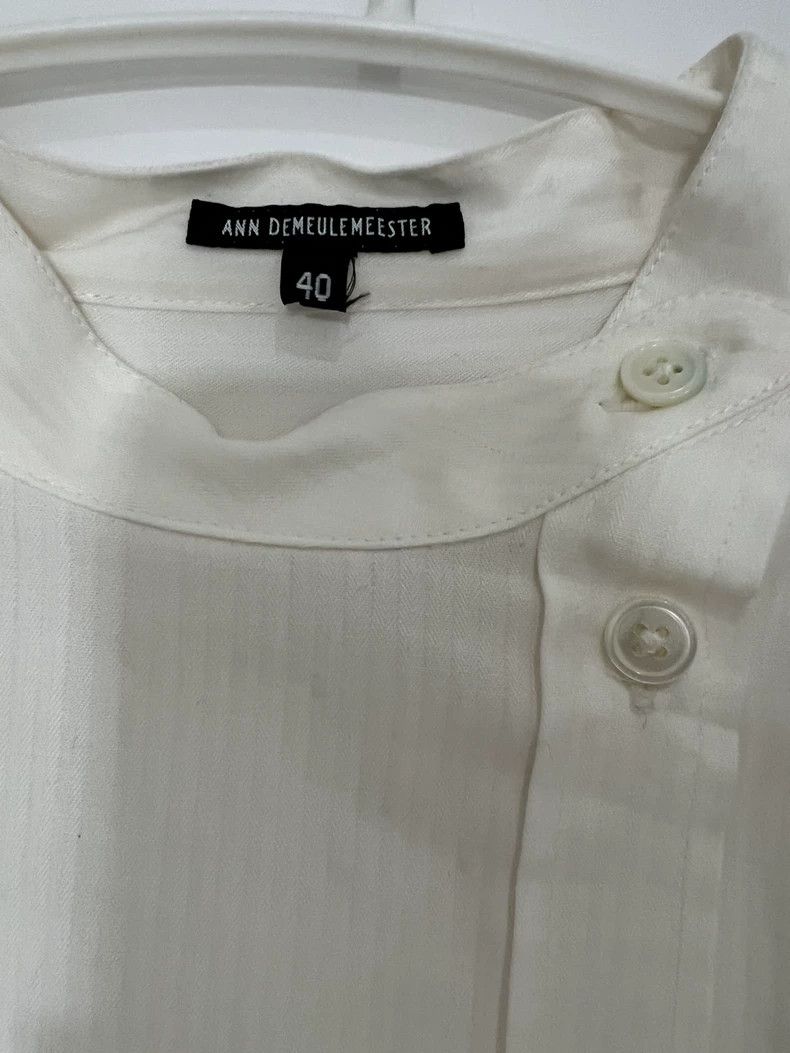 Ann Demeulemeester Ann Demeulemeester White Button-Up Shirt-dmc Size US M / EU 48-50 / 2 - 3 Thumbnail
