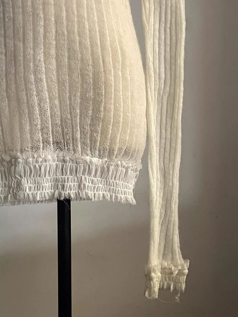 Ann Demeulemeester Ann Demeulemeester Mohair Knit Sweater Top-dmc Size US S / EU 44-46 / 1 - 4 Thumbnail