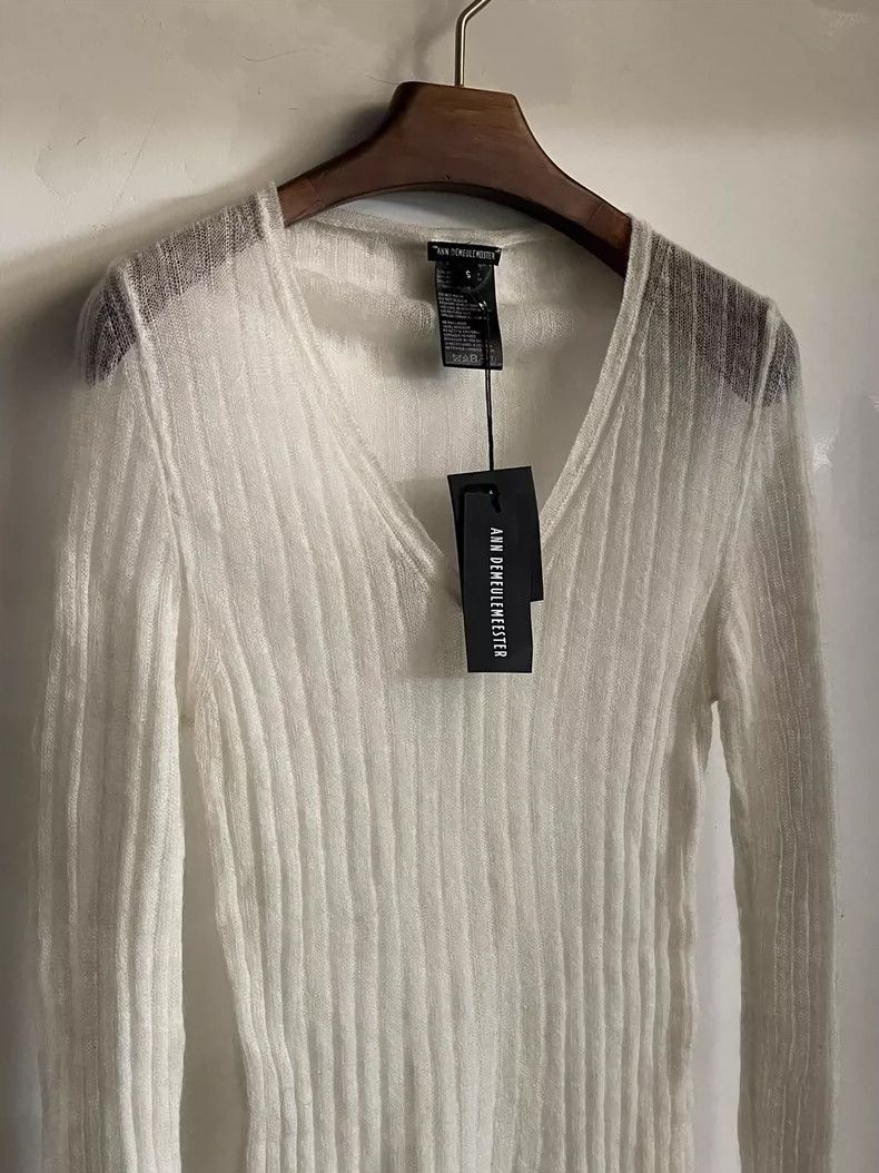 Ann Demeulemeester Ann Demeulemeester Mohair Knit Sweater Top-dmc Size US S / EU 44-46 / 1 - 6 Thumbnail