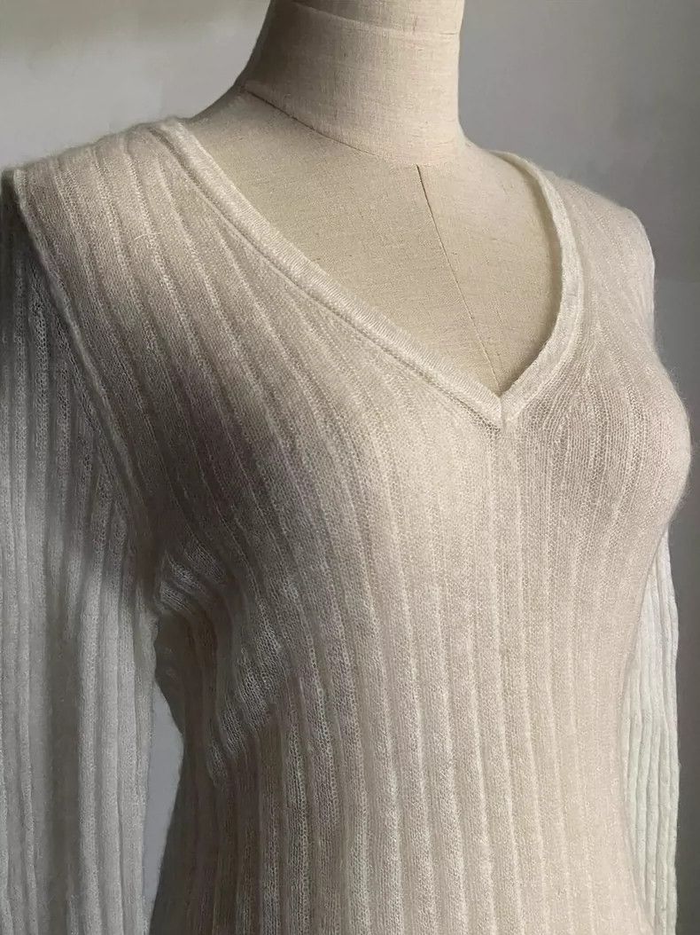 Ann Demeulemeester Ann Demeulemeester Mohair Knit Sweater Top-dmc Size US S / EU 44-46 / 1 - 3 Thumbnail