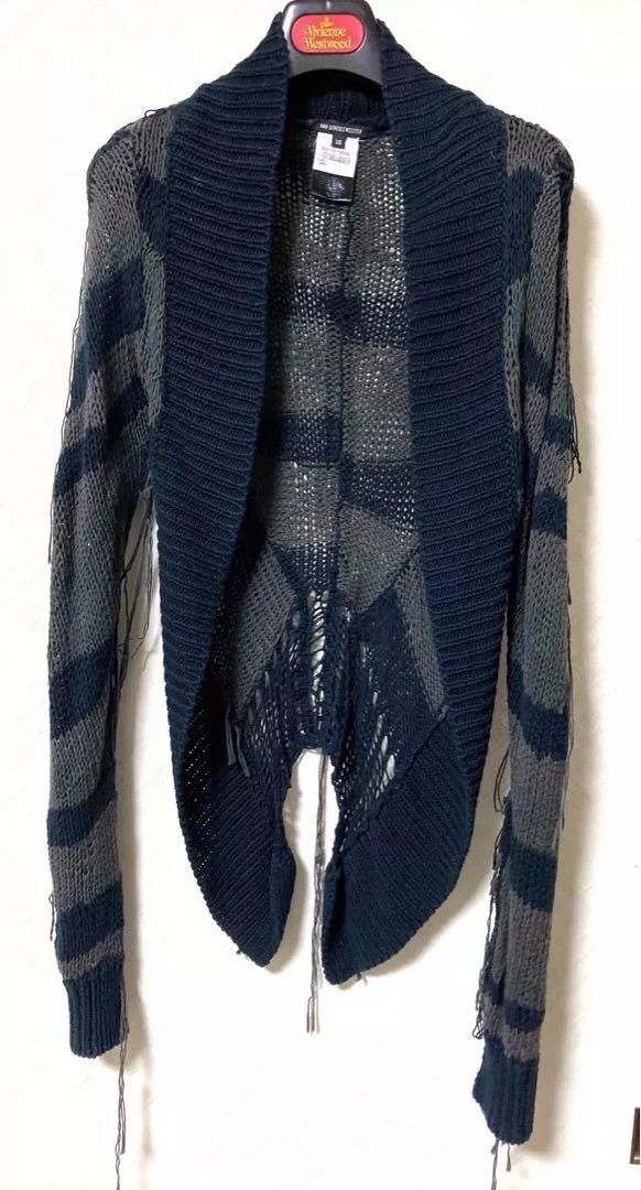 Ann Demeulemeester Ann Demeulemeester Destroy Border Cardigan Sweater-dmc Size US S / EU 44-46 / 1 - 2 Thumbnail