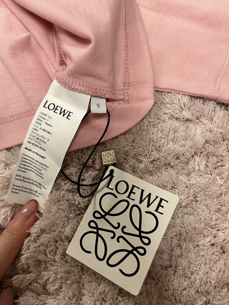 Loewe LOEWE Pink Short Sleeve Cropped Top-dmc Size US S / EU 44-46 / 1 - 4 Thumbnail