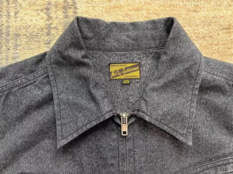 The Real McCoy's Real McCoy's Gray Pepper Salt Jacket-dmc Size US L / EU 52-54 / 3 - 4 Thumbnail