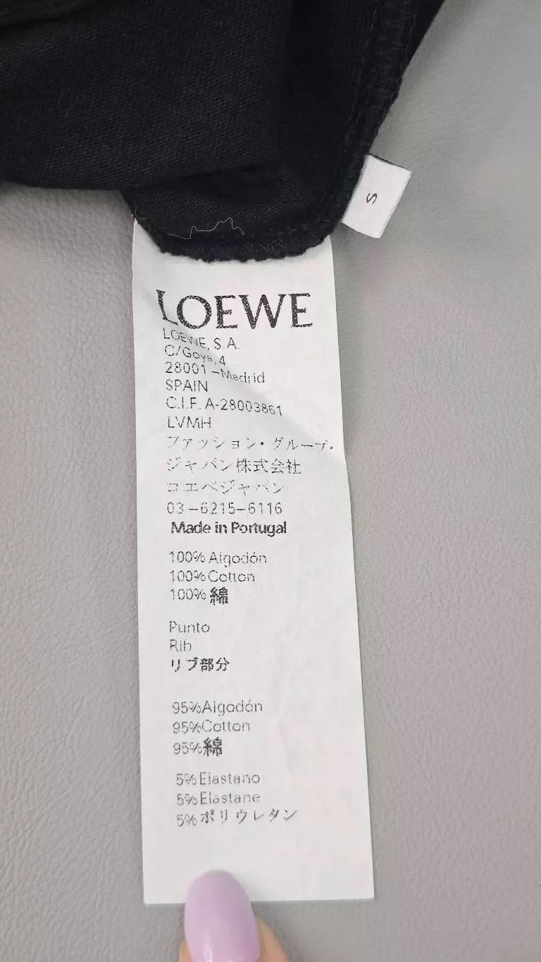 Loewe Black Star Logo Short Sleeve T-Shirt-dmc
