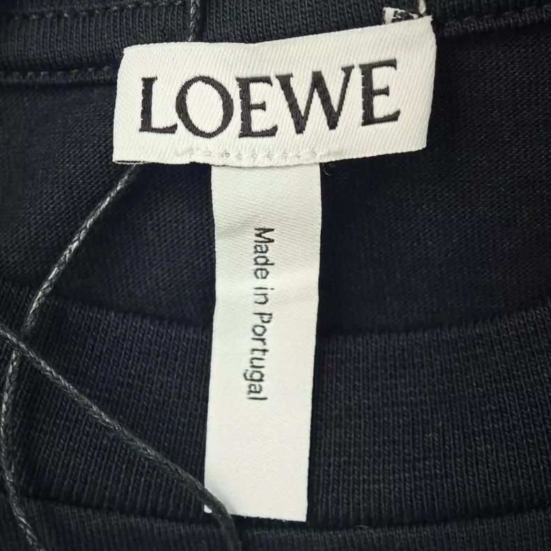 Loewe Black Star Logo Short Sleeve T-Shirt-dmc