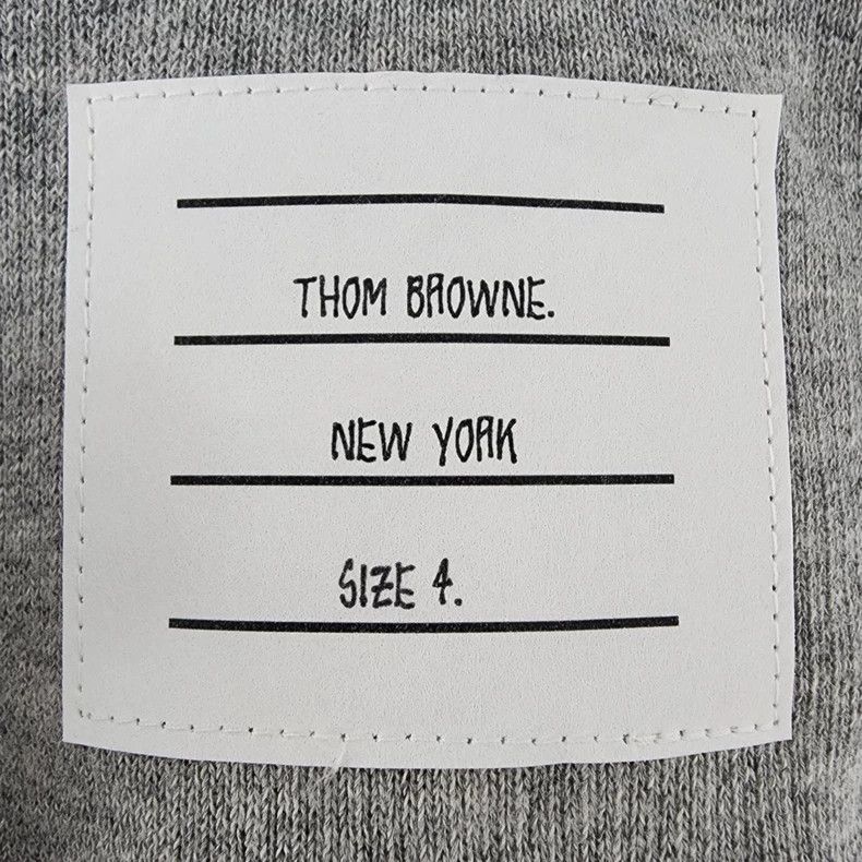 Thom Browne Thom Browne Gray Sweatpants with Stripes Size US 26 / EU 42 - 2 Thumbnail