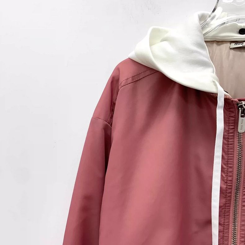 Miu Miu MiuMiu Pink Hooded Long Sleeve Jacket Size S / US 4 / IT 40 - 3 Thumbnail