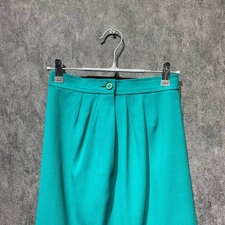 Yves Saint Laurent YSL Teal Short Skirt Size S Size 22" - 6 Thumbnail