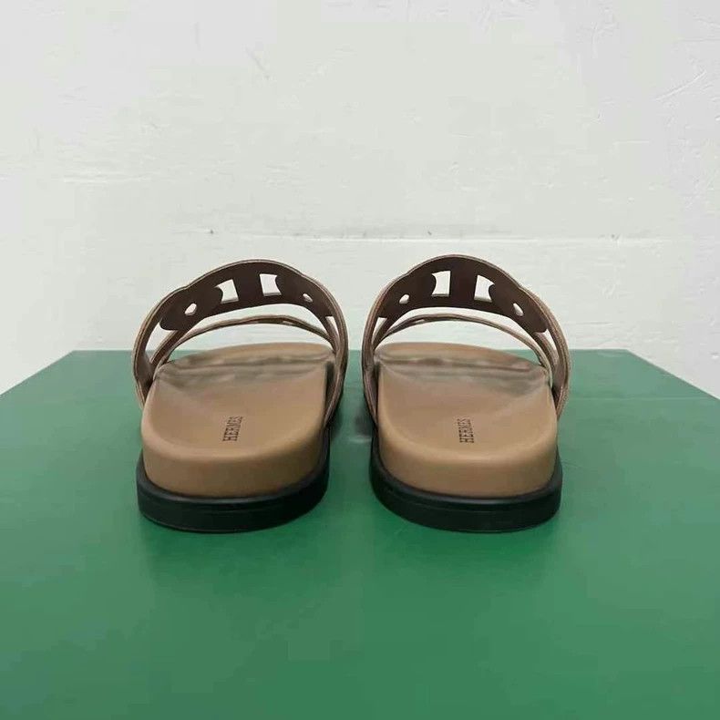 Hermes Hermès Pink Brown Pig Nose Sandals Size 36.5 Size US 6 / IT 36 - 3 Thumbnail