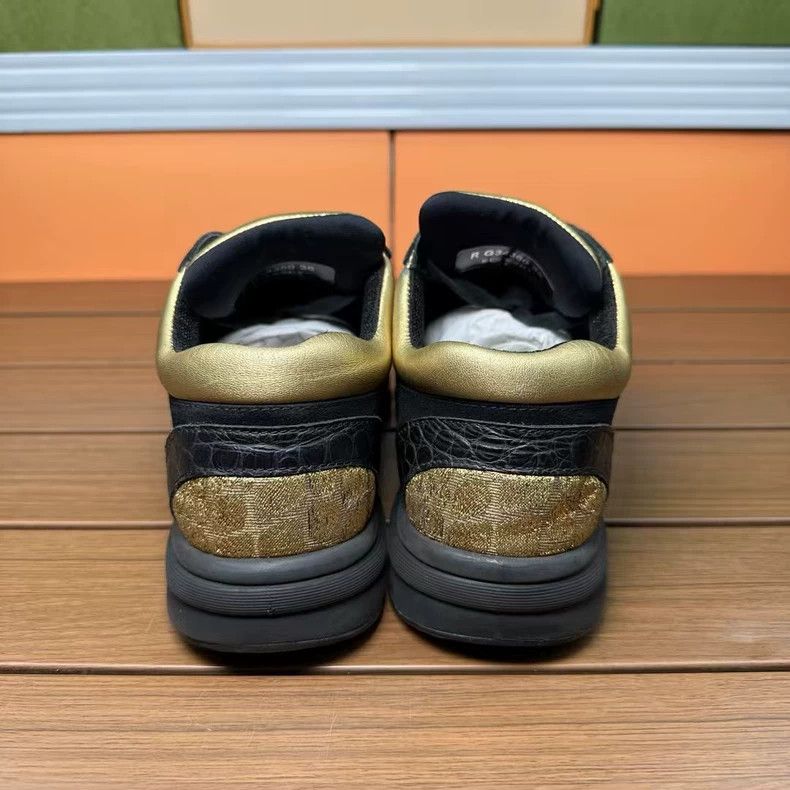 Chanel Chanel Black and Gold Sneakers Size 36 Size US 6 / IT 36 - 4 Thumbnail