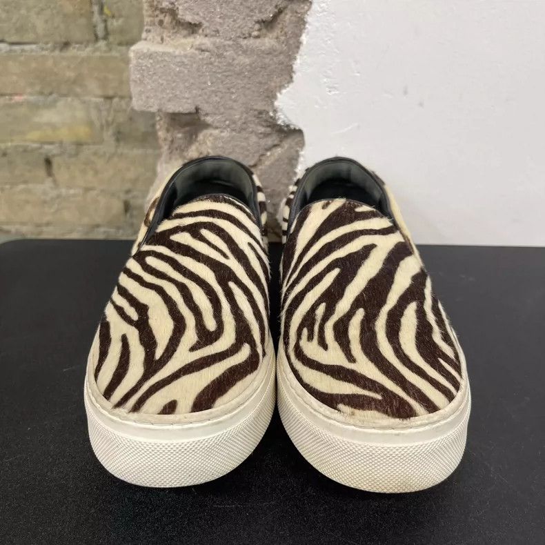 Celine Celine Slip-On Zebra Print Sneakers Size US 8 / IT 38 - 6 Thumbnail