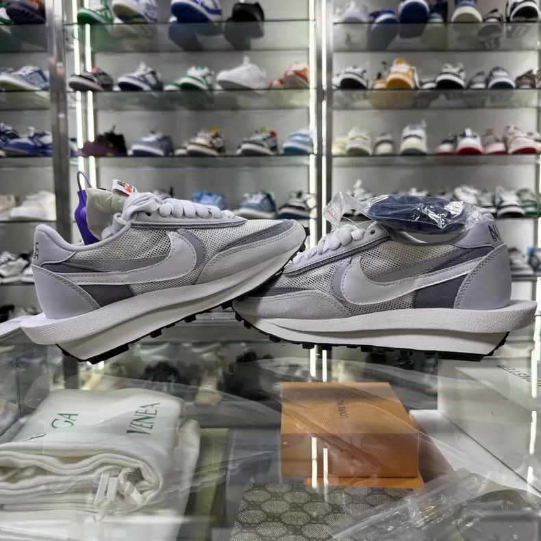 Sacai Sacai x Nike LDWaffle Sneakers in Gray White Size US 10 / EU 43 - 5 Thumbnail
