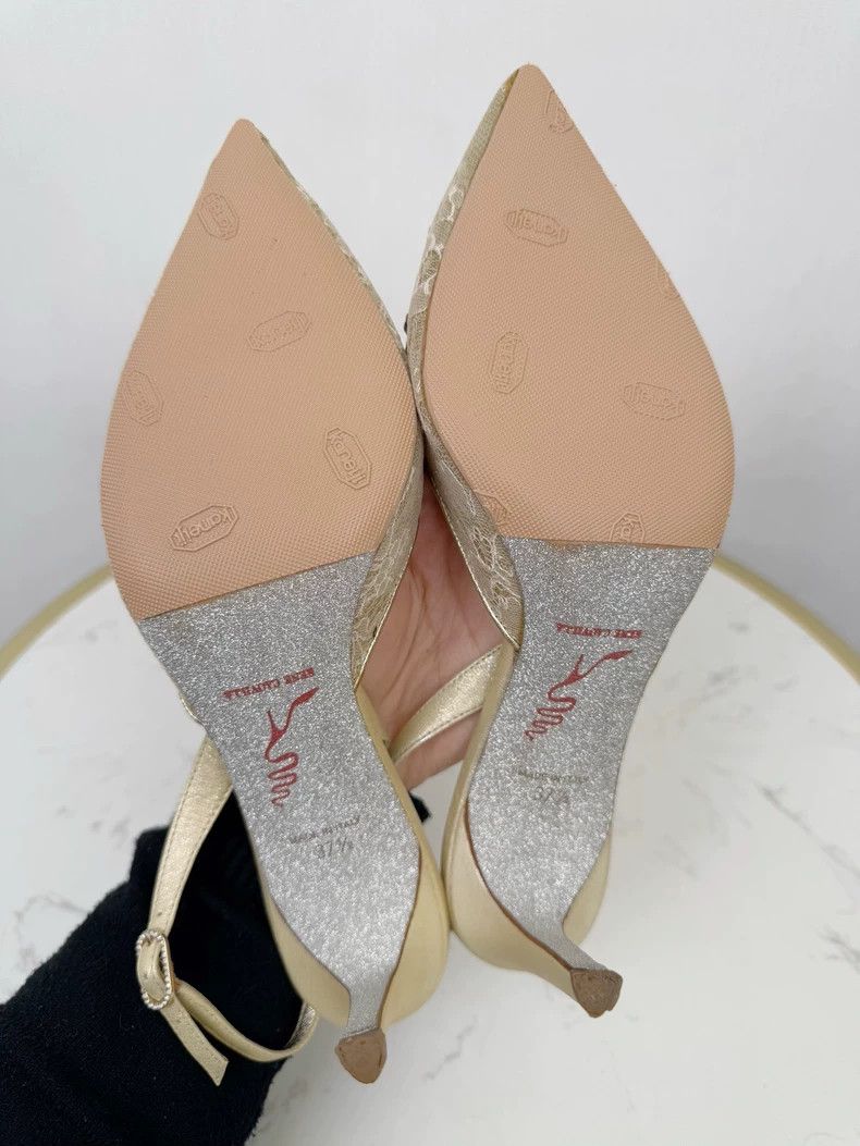 Jimmy Choo Rene Caovilla Sparkly Sandals Size 37.5 Size US 7 / IT 37 - 6 Thumbnail