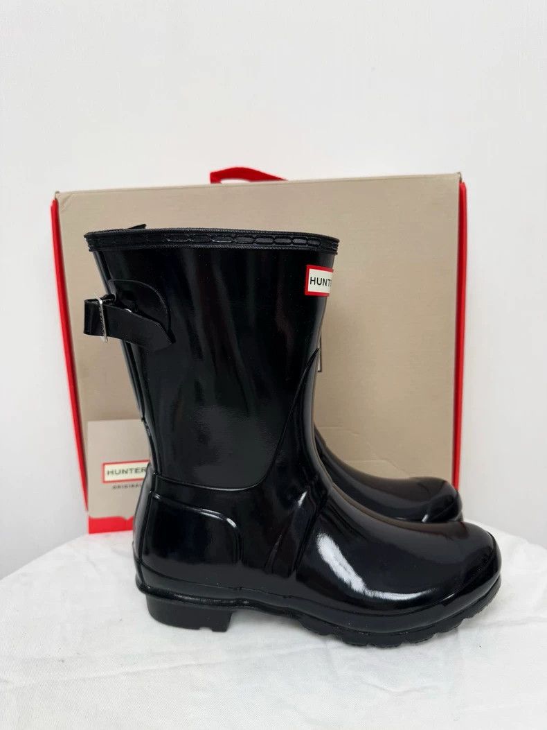 Dr. Martens Hunter Black Rain Boots Size 38 Size US 8 / IT 38 - 2 Thumbnail