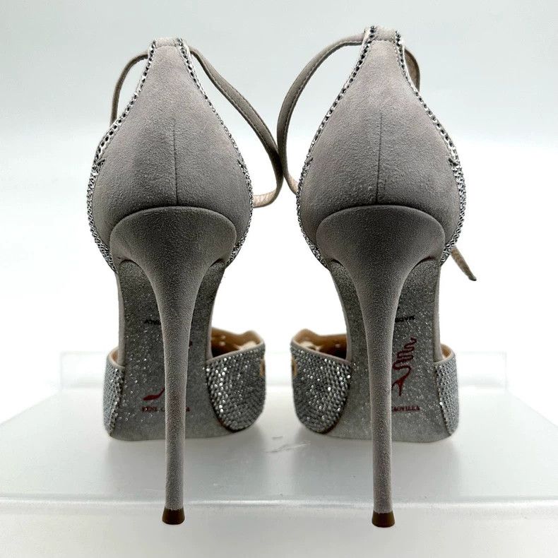 Jimmy Choo Rene Caovilla Crystal Pointed Toe Heels Size US 7 / IT 37 - 5 Thumbnail