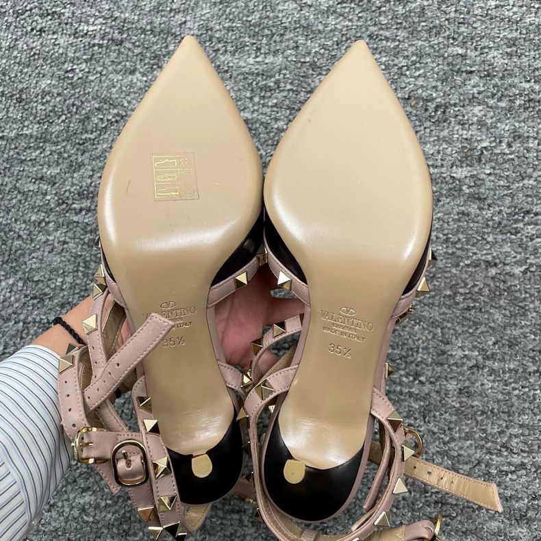 Valentino Valentino Black Matte High Heels with Straps Size US 8 / IT 38 - 4 Thumbnail