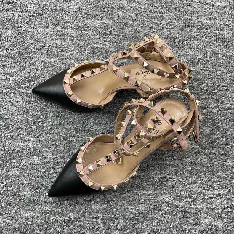 Valentino Valentino Black Matte High Heels with Straps Size US 8 / IT 38 - 2 Thumbnail