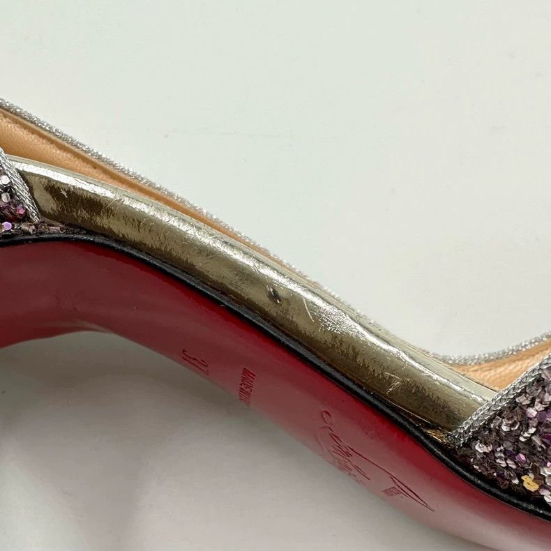 Christian Louboutin Christian Louboutin High Heel Glitter Shoes Size US 8 / IT 38 - 8 Thumbnail