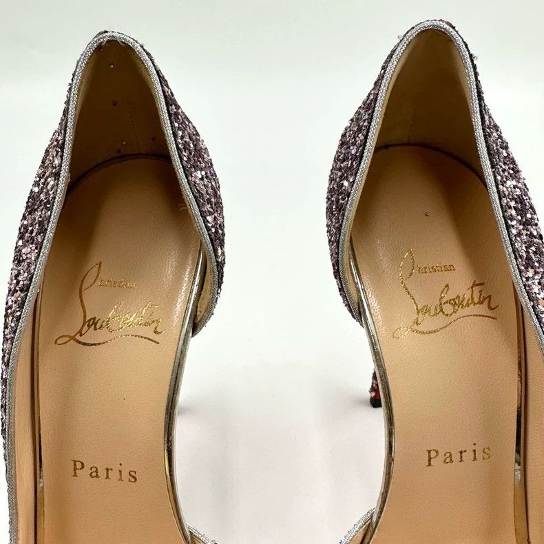 Christian Louboutin Christian Louboutin High Heel Glitter Shoes Size US 8 / IT 38 - 3 Thumbnail