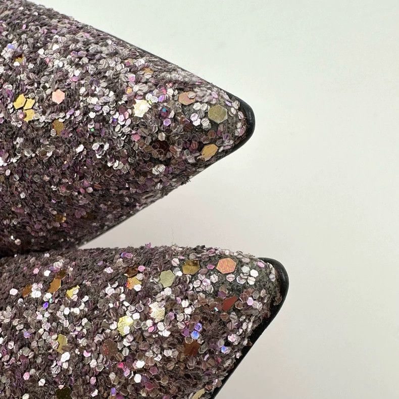 Christian Louboutin Christian Louboutin High Heel Glitter Shoes Size US 8 / IT 38 - 7 Thumbnail