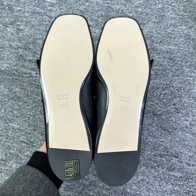 Gucci Gucci Bee Soft Leather Loafers Size 35.5 Size US 5 / IT 35 - 4 Thumbnail