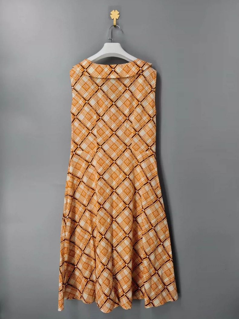 Miu Miu MiuMiu Yellow Plaid Dress Size 36-yf Size S / US 4 / IT 40 - 2 Thumbnail