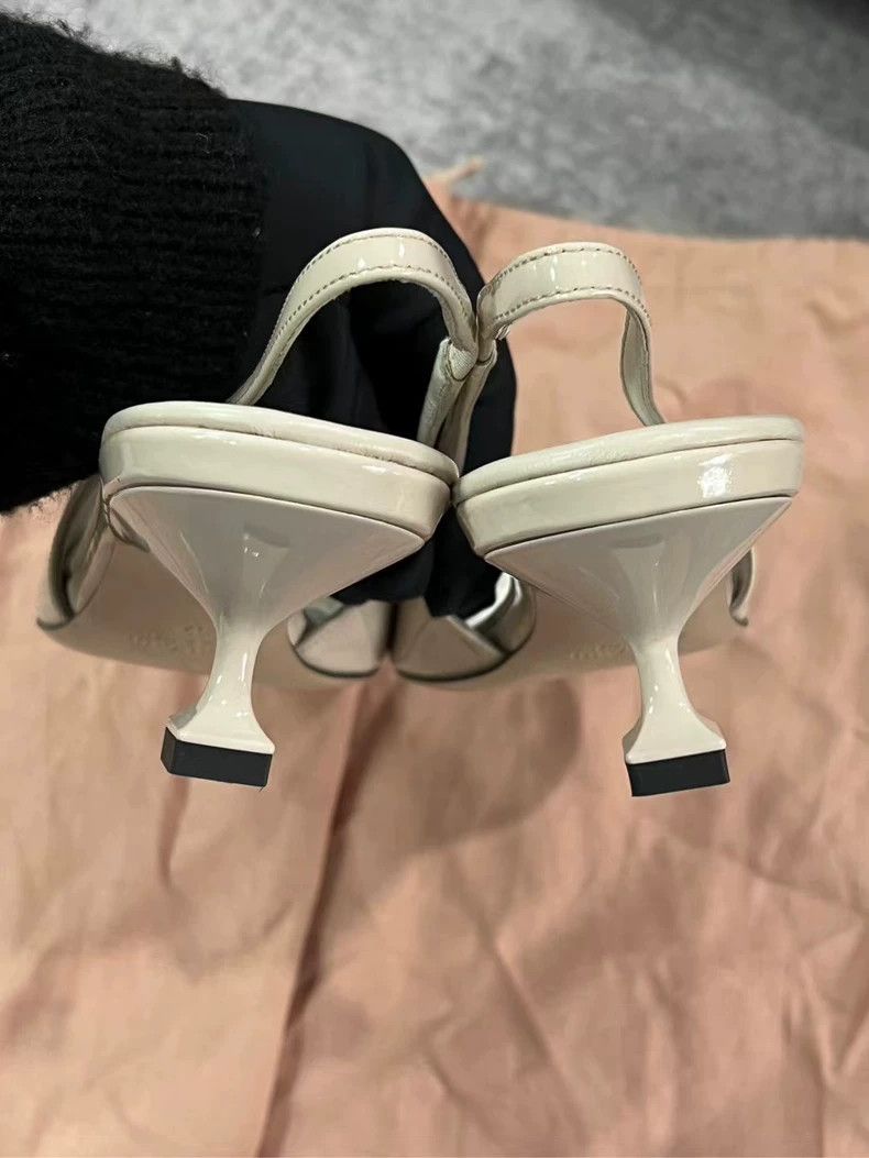 Miu Miu Miu Miu Cat Eye High Heels Size 37-yf Size US 7 / IT 37 - 5 Thumbnail