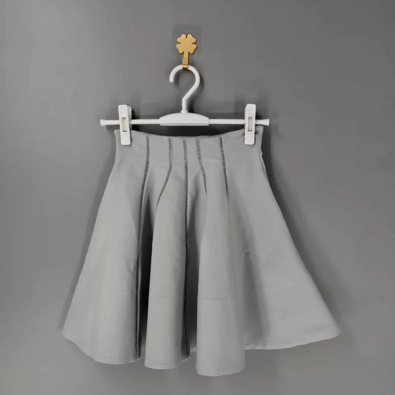 Celine Miumiu Summer Blue Short Skirt Size 36-yf Size 36" / US 14 / IT 50 - 2 Thumbnail