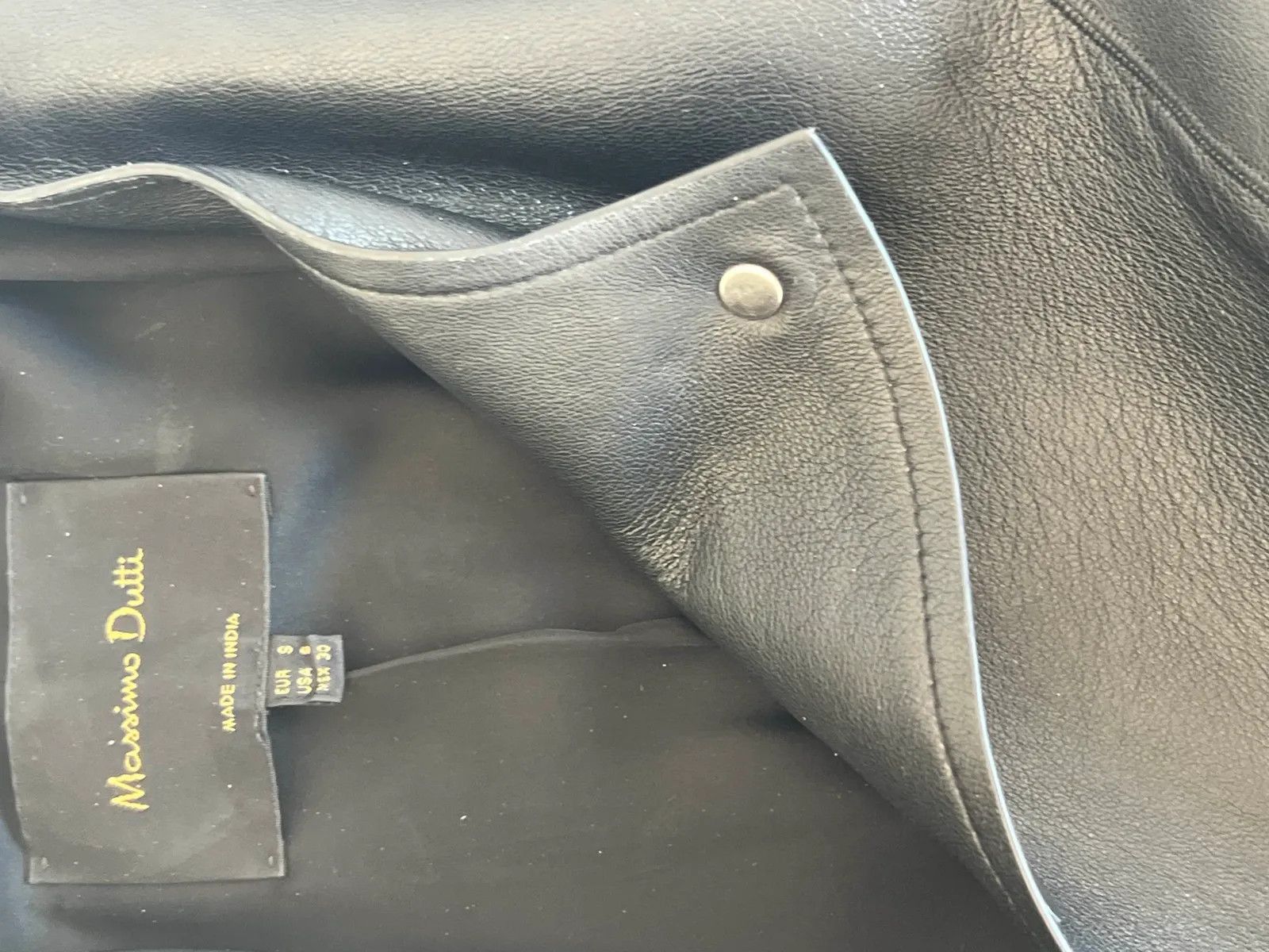 Massimo Dutti Massimo Dutti Leather Jacket Size S / US 4 / IT 40 - 2 Thumbnail
