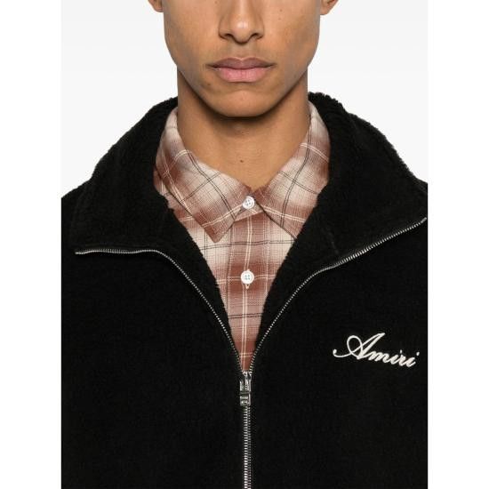 Amiri AMIRI Men Bomber Jackets AMOULW1029 001 BLACK Size US S / EU 44-46 / 1 - 5 Thumbnail