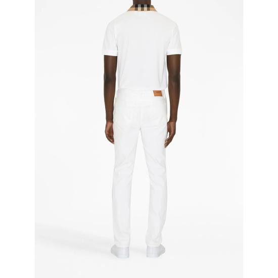 Burberry BURBERRY Men Polo Shirts 8071621 CODY A1464 WHITE Size US S / EU 44-46 / 1 - 3 Thumbnail