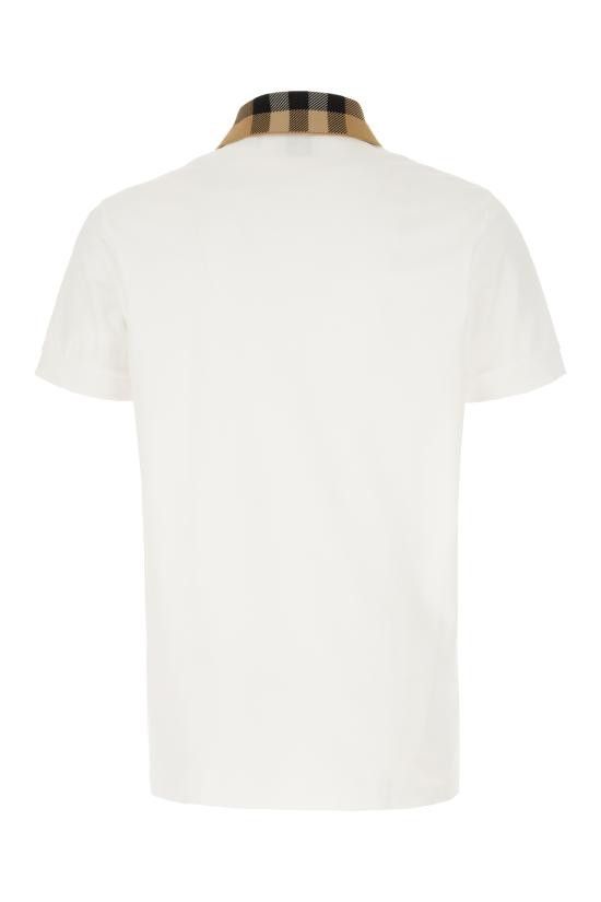 Burberry BURBERRY Men Polo Shirts 8071621 A1464 WHITE Size US XL / EU 56 / 4 - 2 Thumbnail