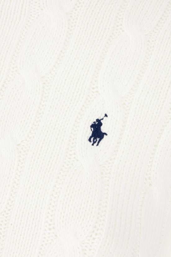 Polo Ralph Lauren POLO RALPH LAUREN Women Sweater 211891640 001 WHITE Size L / US 10 / IT 46 - 3 Thumbnail
