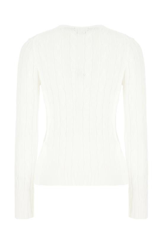 Polo Ralph Lauren POLO RALPH LAUREN Women Sweater 211891640 001 WHITE Size L / US 10 / IT 46 - 2 Thumbnail
