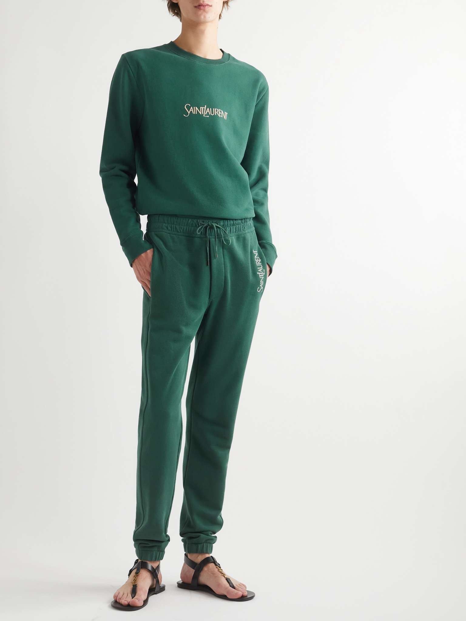 Saint Laurent Paris sweatpants in fleece Size US 32 / EU 48 - 2 Thumbnail